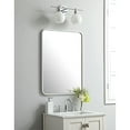 thumbnail image 3 of Elegant Decor MR802432WH 24 x 32 in. Soft Corner Metal Rectangular Mirror , White, 3 of 6