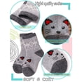 thumbnail image 3 of EBMORE Kids Wool Socks for Boys Toddlers Girls Warm Winter Hiking Thick Cozy Thermal Boot Heavy Crew Snow Soft Child Socks 6 Pairs (Snowflake-Cat,4-7 Y), 3 of 6