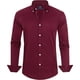 thumbnail image 1 of J.VER Camisas de vestir para hombre, camisa formal de manga larga, elástica, sin arrugas, informal, con botones, 1 of 4