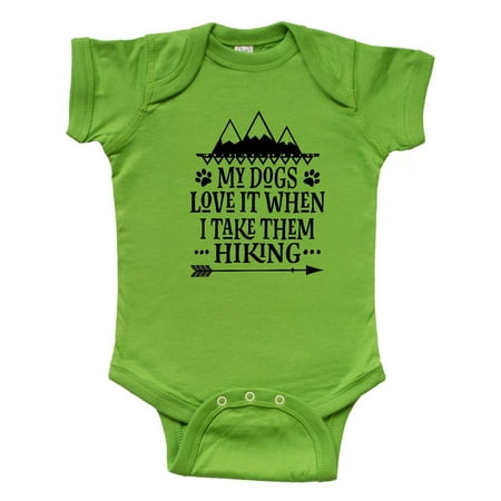 

Inktastic My Dogs Loves Hiking Gift Baby Boy or Baby Girl Bodysuit