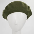 thumbnail image 2 of Wool Fashion Beret - ONE SIZE FITS MOST - Olive Green, 2 of 6