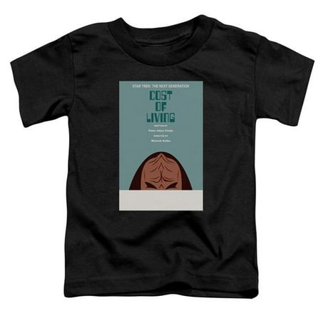 

Trevco CBS2136B-TT-1 Star Trek & Tng Season 5 Episode 20 Short Sleeve Toddler Cotton T-Shirt Black - Small - 2 Toddler