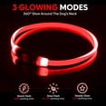 thumbnail image 4 of Miaocao LED Dog Collar, Light Up Dog Collars USB Rechargeable for Night Walking-Fashion TPU Glowing Safety Pet Collar Lights for Small Dogs Cat(Pink), 4 of 8