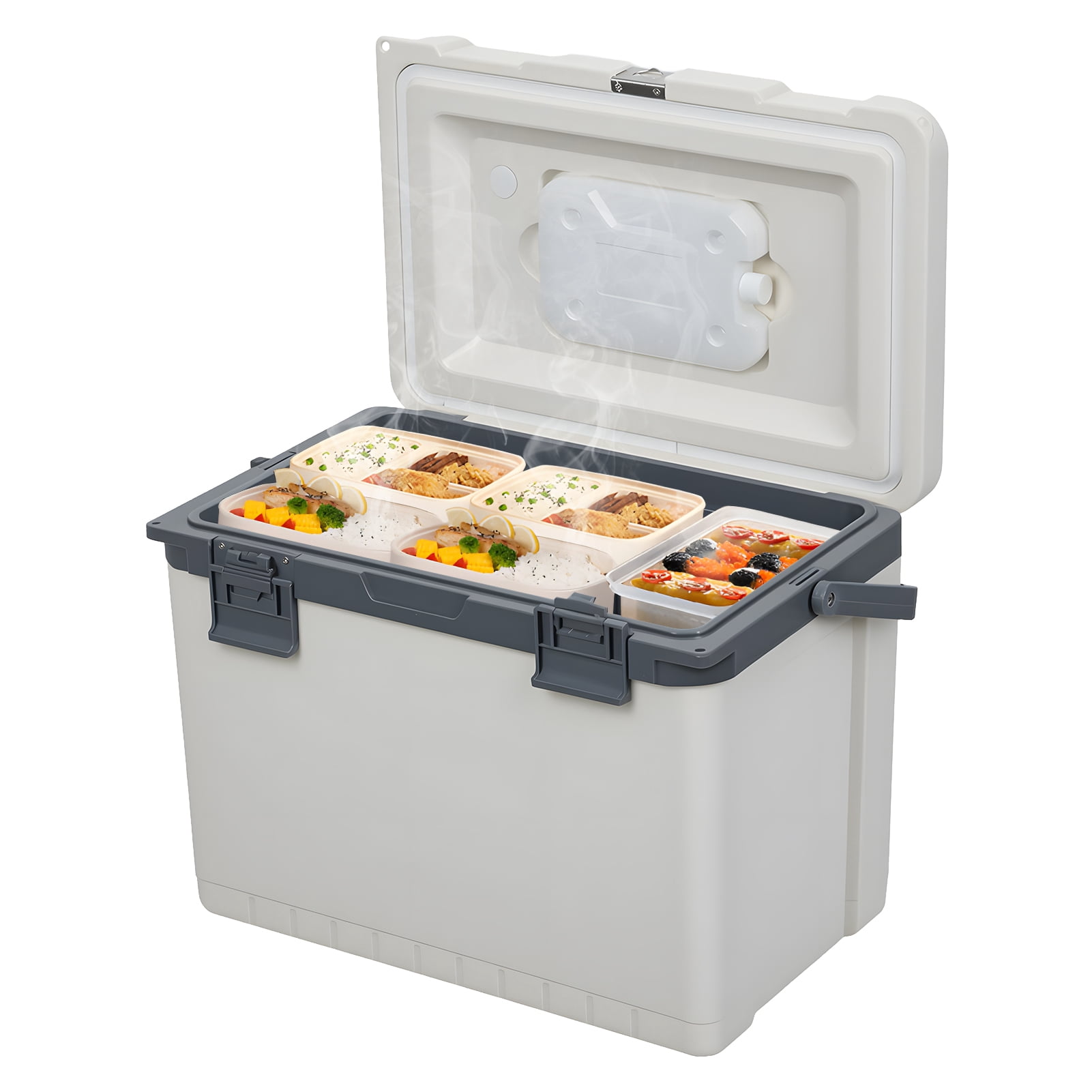 Wharick 30 Quart Hard Ice Cooler Box 19.29×12.2×15.35 Inch 28L Capacity 72–108 Hours Insulation