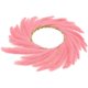 thumbnail image 3 of Garland Decor Faux Pampas Wreaths Artificial Flower Wreaths Homeowners Business Owners 56x56cm Pink 1Pcs, 3 of 5