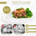 thumbnail image 2 of Disposable Oval Paper Dinner Plates ?€“ Pack of 25 Heavy Duty, 10"x12.5" Compostable, Platters ?€“ Natural, Large Oval Paper Plates for BBQ, Parties, Holidays, Gatherings, & More by brheez, 2 of 5