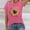 Hot Pink, variant on Graphic Tennis Tees for Women T-Shirts Loose Fit Short Sleeve Printed Top for Everyday Wear Pink S