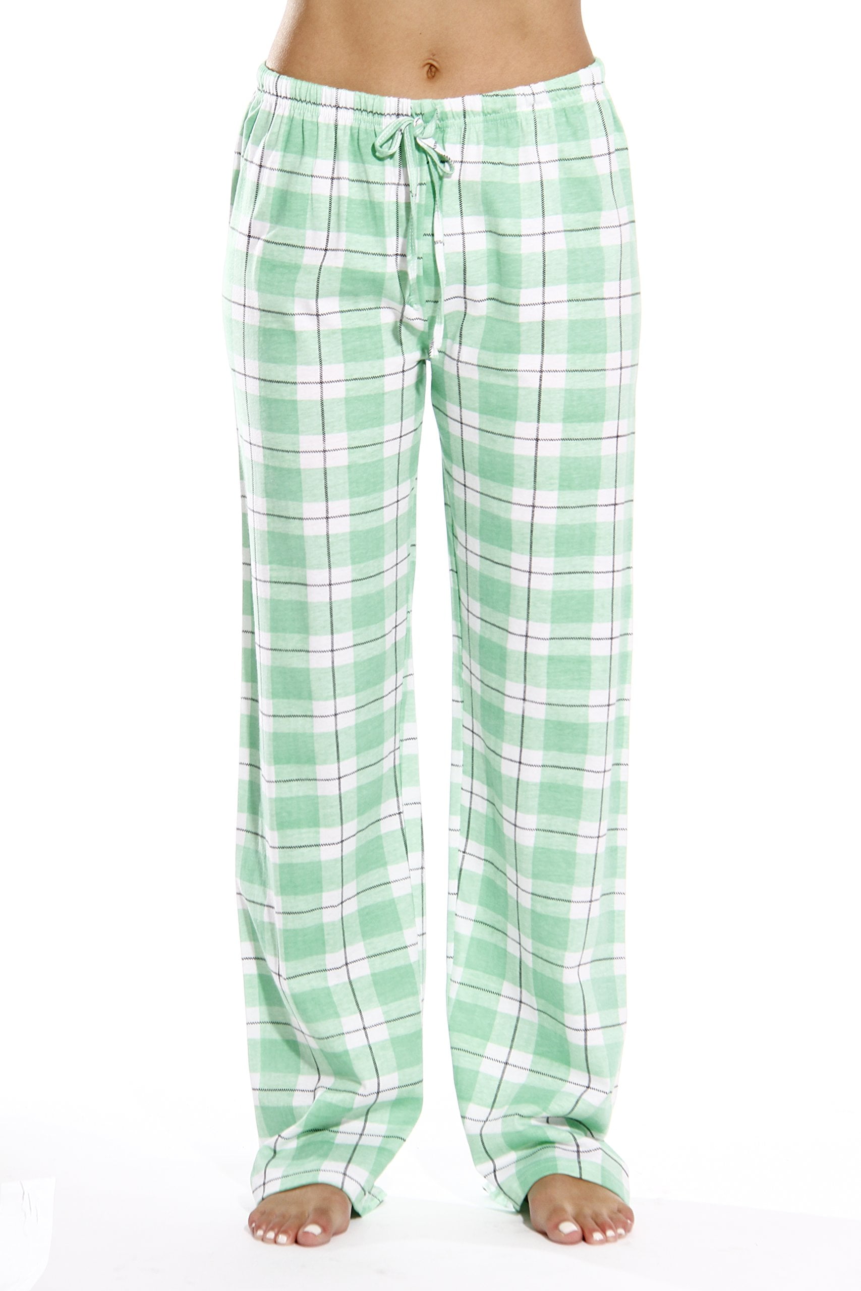 Just Love 100/% Cotton Jersey Women Plaid Pajama Pants Sleepwear