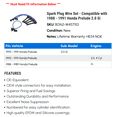 thumbnail image 2 of Spark Plug Wire Set - Compatible with 1988 - 1991 Honda Prelude 2.0 Si 1989 1990, 2 of 2