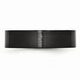 thumbnail image 3 of Black Ceramic Flat 6mm Brushed Band Size: 6; for Adults and Teens; for Women and Men, 3 of 6