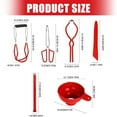 thumbnail image 3 of 2. Heavy-Duty Canning Tools Set 6PCS Includes Jar Opener, Lid Lifter, Bubble Remover For Safe Pickling, Making & Vegetable Preservation, 3 of 7
