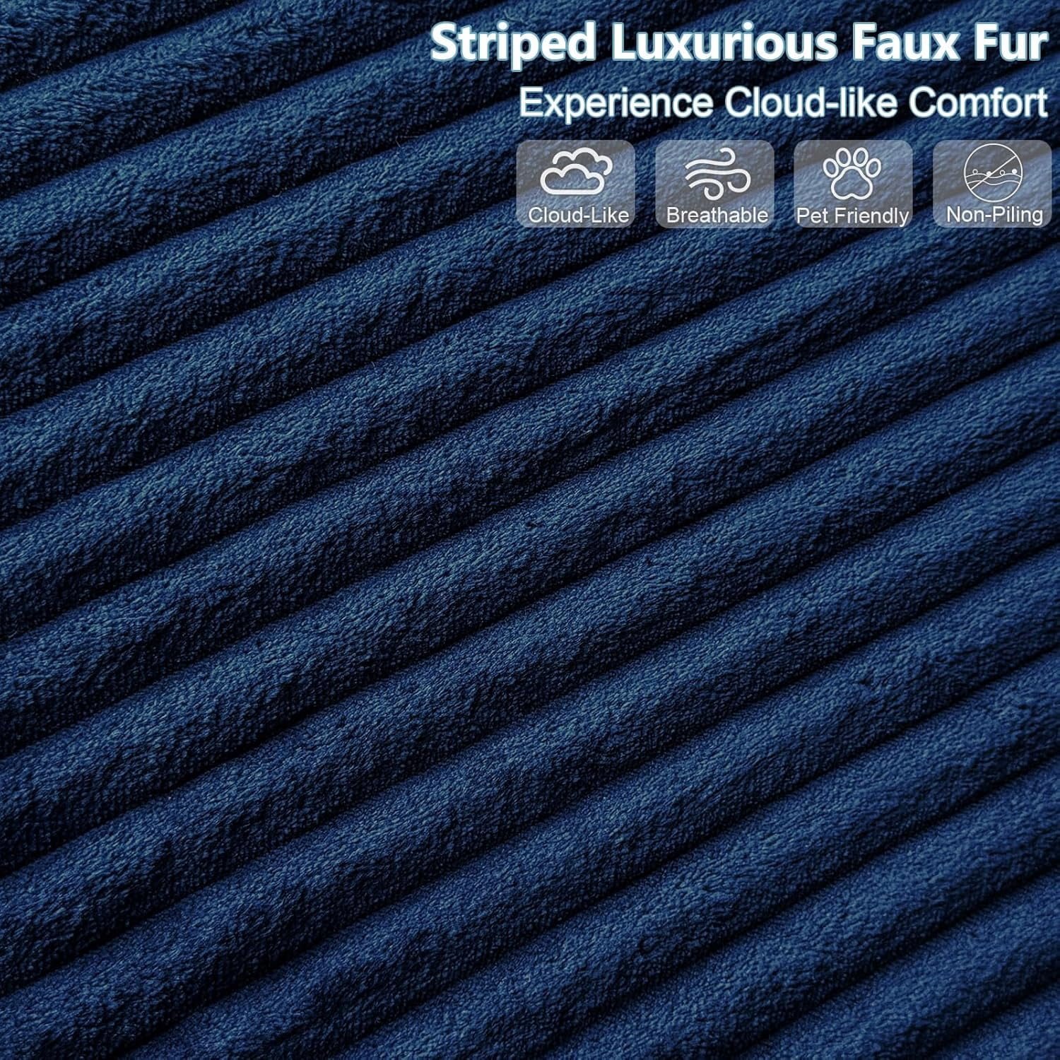 Cloud Couch Sectional, 96" L-Shaped Sofa, No Assembly Corduroy Couch with Chaise for Living Room,Blue