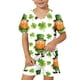 thumbnail image 5 of V Cuello Manga Larga Casual Día de San Patricio Impreso Blusa Y Pantalones Cortos para Niñas, Pantalones Cortos de Moda con Bolsillo, 5 of 7