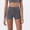 Gray, variant on Yoga Shorts for Women Solid Color Elastic High Waisted Hip Lifting Fitness Running Gym Biker Shorts Lightweight and 1Pack Navy S