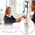 thumbnail image 2 of Chaos Coordinator Tumbler Teachers Tumbler Teacher Appreciation Gifts Funny Teacher Gifts Thank You Gifts For Teachers Chaos Coordinator Gifts For Women 40OZ Tumbler With Straw, 2 of 6