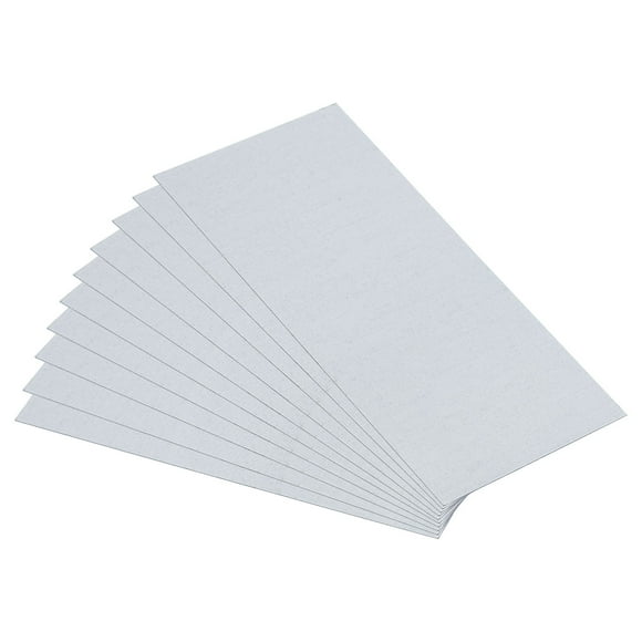 Unique Bargains 10pcs Galvanized Steel Sheet, 10x5cm Metal Sheet Galvanized Steel Plate Panels 0.5mm Thick for Roof Flashing