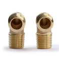 thumbnail image 5 of U.S. Solid 1/4 in MNPT x 1/4 in MNPT Brass Pipe Fitting 90 Degree Barstock Street Elbow Pack of 2, 5 of 5