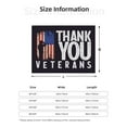 thumbnail image 5 of Naloa Veterans Day2 Flannel Fleece Throw Blanket for Bed Couch, Thick Blanket - All Seasons Suitable for Women, Men and Kids-40"x30", 5 of 6