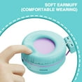 thumbnail image 4 of Kids Headphones, Seenda Child Headphones, Kid Headphones with Microphones, Girl Headphones, Over-ear Kids Headphones, Mint Green&Purple, 4 of 9