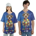 thumbnail image 4 of Autism Awareness Wirehaired Pointing Griffon Accept Understand Love All Over Print 3D Baseball Shirt Dog Lover Softball Sport - 12003, 4 of 6