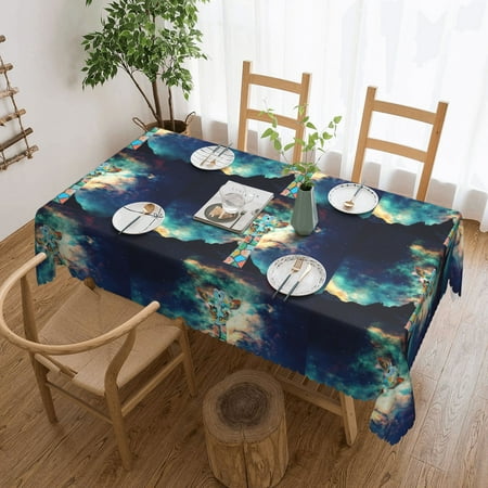 

Tablecloth Giraffe Art The Colorful Giraffe Table Cloth For Rectangle Tables Waterproof Resistant Picnic Table Covers For Kitchen Dining/Party(54x72in)
