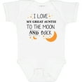 thumbnail image 3 of Inktastic I Love My Great Auntie to the Moon and Back Boys or Girls Baby Bodysuit, 3 of 5