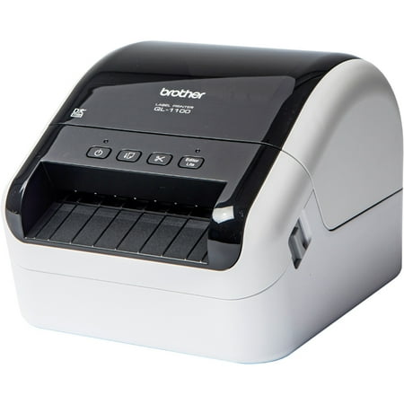 Brother - QL-1100 Wide Format, Postage and Barcode Professional Label Printer - White/Black