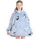 thumbnail image 1 of Cobija, Manta Usable Sudadera Sudadera Con Capucha De Gran Tamaño Manta Con Mangas Y Bolsillos Jersey Cálido Con Capucha Para Adultos Niños Muyoka Hogar, 1 of 6