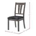 thumbnail image 4 of Bowery Hill 7 Piece Extendable Dining Set in Gray Oak/Black, 4 of 12