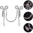 thumbnail image 3 of Broche Con borlas KAIYANG 1 pieza para bufanda jersey clip cuello de camisa mujer plata, 3 of 5