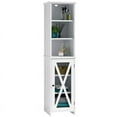 thumbnail image 3 of Sauder Cottage Road Engineered Wood Linen Tower in White, 3 of 11