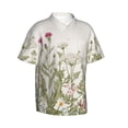 thumbnail image 2 of Bixox Men's Hawaiian Shirts Men's Herbs and Wildflowers Print Short-Sleeve Shirt-3X-Large, 2 of 8