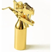 Handmade Old-Fashioned Trench Lighter,Heavy-Duty Brass Kerosene Lighter Automatic Mechanical, Creative Bottle Shape Metal Lighter Collection Gift