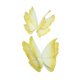 thumbnail image 4 of 2 piezas decoraciones artificiales de mariposa suministros de mariposa artificial para fiestas creativas decorativas para la casa de la casa de la boda amarillo, 4 of 8