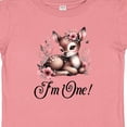 thumbnail image 4 of Inktastic 1st Birthday Cottagecore Baby Girl Deer Girls Baby T-Shirt, 4 of 5