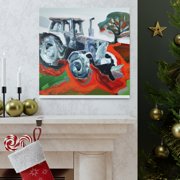 Tractor in Technicolor - Canvas