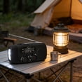 thumbnail image 4 of weibbin Solar Radio Wind Up AM FM WB Radio Portable Hand Crank Emergency Radio with Torch 2000mAh Power Bank for Phone Charging Camping, 4 of 7