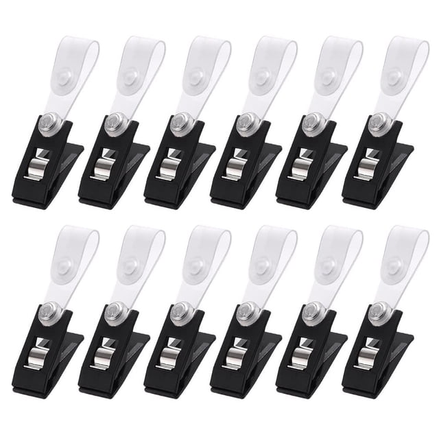 30pcs Garden Flag Plastic Stoppers Anti-Wind Clips Weather Resistance Garden Flag Clips