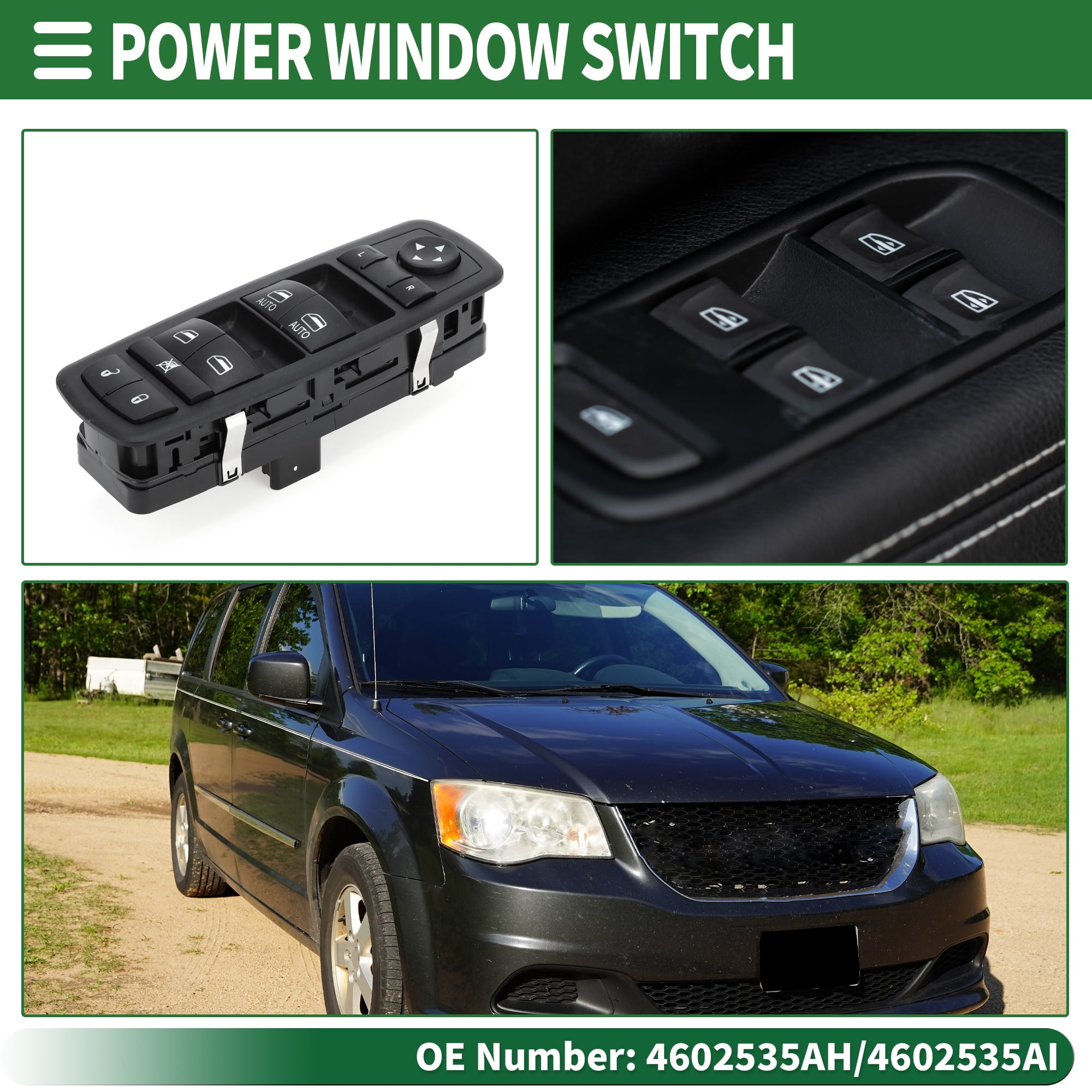 Unique Bargains Power Window Switch for Dodge Grand Caravan