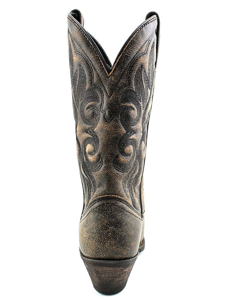 Women Maricopa Tan Crackle Finish Goat Cowgirl Square Toe Boot Details about   Laredo 51041