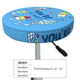 thumbnail image 4 of Daiia You are so Sweet Stool Covers Round,Round Bar Stool Covers Waterproof Bar Chair Covers Washable Stool Cushion Slipcover for 12-14 Inch Chair-14 inch, 4 of 7