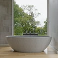 thumbnail image 3 of ALFI brand ABCO72TUB 72" Solid Concrete Tear Drop Freestanding Bathtub, 3 of 9