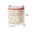 thumbnail image 2 of wycnly Transparent Quilt Storage Bag,Foldable Blanket Organizer With Handle,Multi Size Mesh Liner for Bedding,Large Capacity,Closet Storage or Moving, 2 of 3