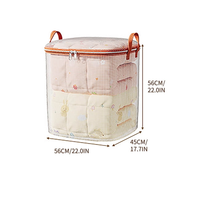 Yhmxh Bolsa de almacenamiento de colchas transparente, bolsa de mudanzas para el hogar, gran capacidad y resistente, caja de clasificación de ropa de 100, 140, 180 y 210 l.