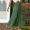 *Green, variant on Binmer Women's Elastic High Waist Tiered Flowy Maxi Skirt,Solid Casual A Line Long Swing Skirt Black,Women's Plus L