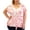Guava, variant on Womens Plus Tie Front Tie-Dye T-Shirt