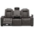 thumbnail image 6 of Bowery Hill Faux Leather Power Reclining Sofa in Charcoal Gray, 6 of 7