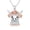 2-2 Little Cow, variant on Highland Cow Necklace 925 Sterling Silver Highland Cow Pendant Necklaces for Women Birthday Jewelry Gifts 18" + 2" Extender