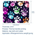 thumbnail image 5 of Dog Paw Print Square Desk Pad Mouse Pad, 8.3x9.8 Inch Non-Slip Rubber Bottom Printed Mousepad for Office and Gaming, 5 of 6