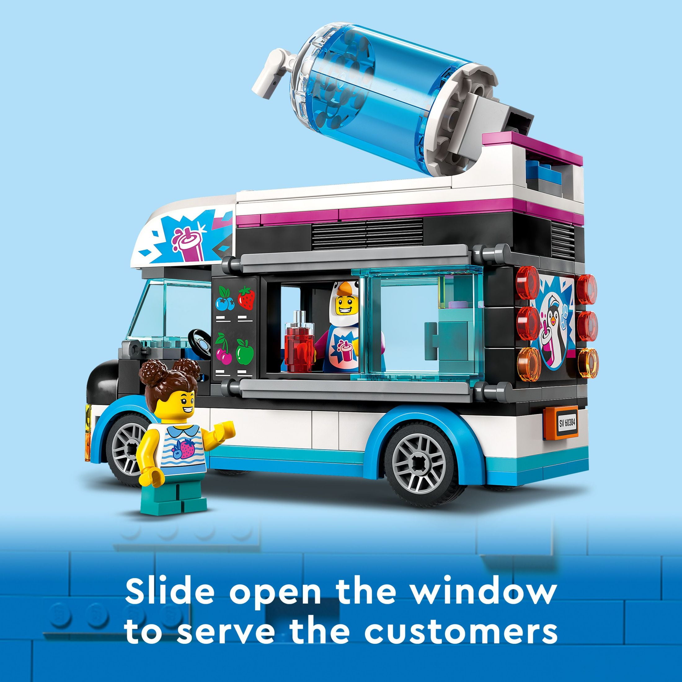 LEGO City Penguin Slushy Van Building Toy Featuring a Truck and